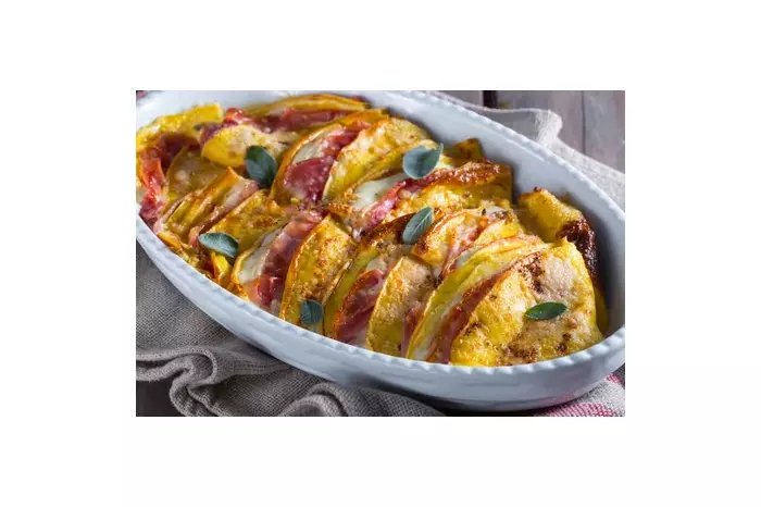 Блинчики с ветчиной и сыром