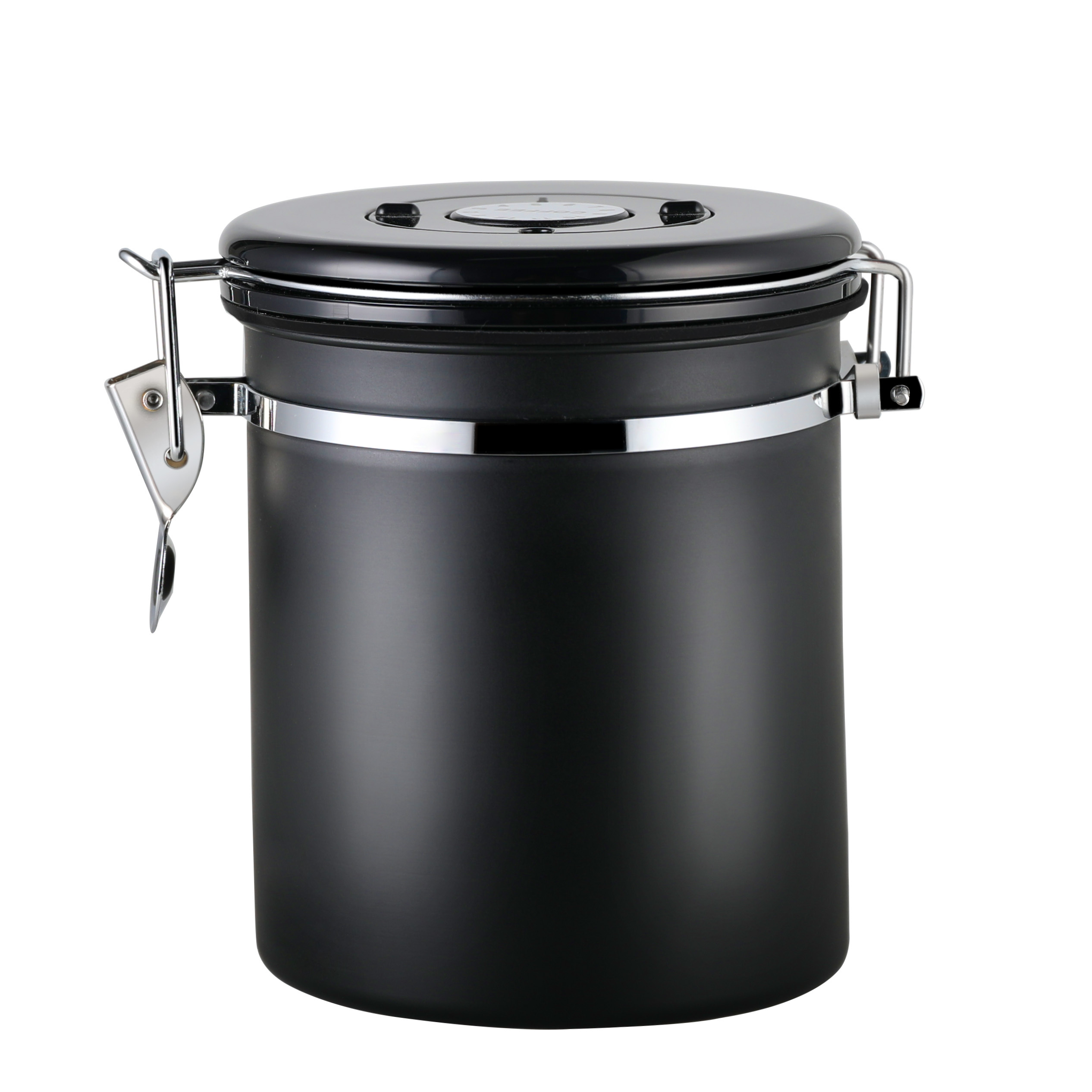 Банка для кофе, чая и сыпучих продуктов с герметичной крышкой и таймером хранения