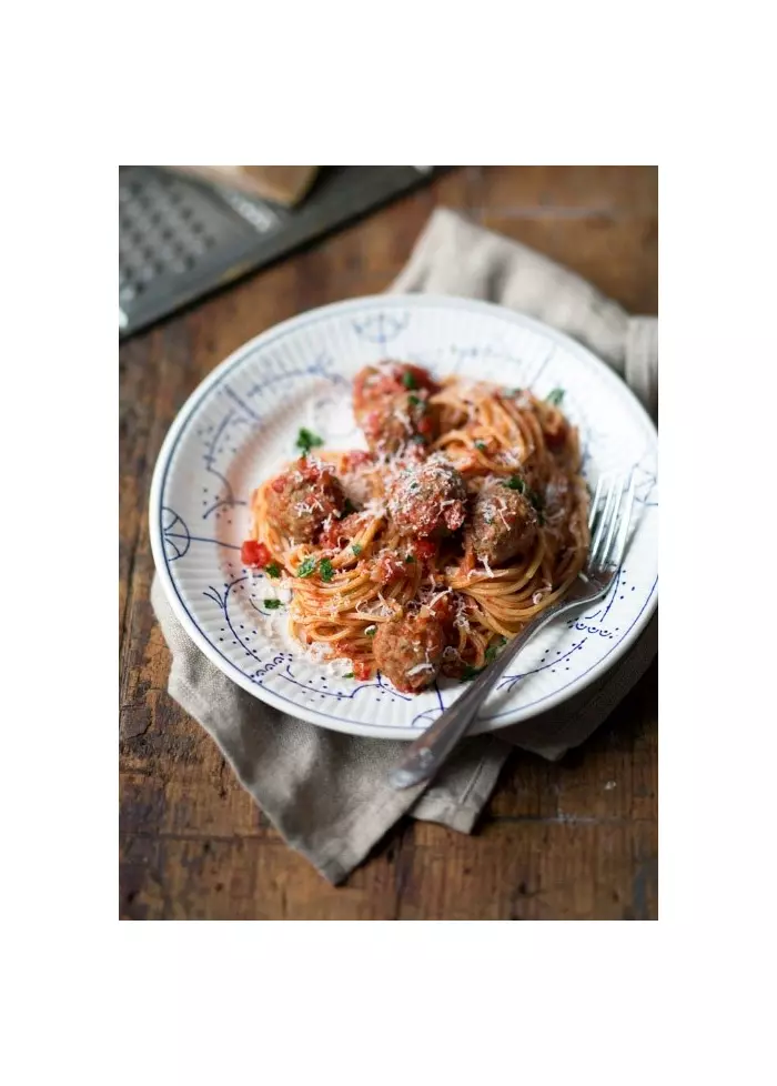 Спагетти с фрикадельками