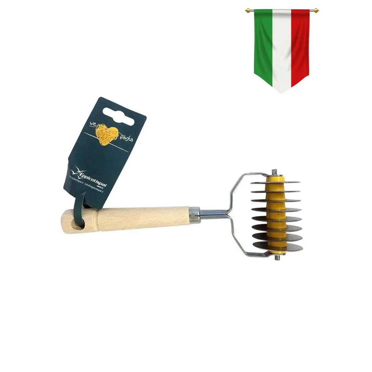 Иальянский роликовый нож для теста , пасты, макарон