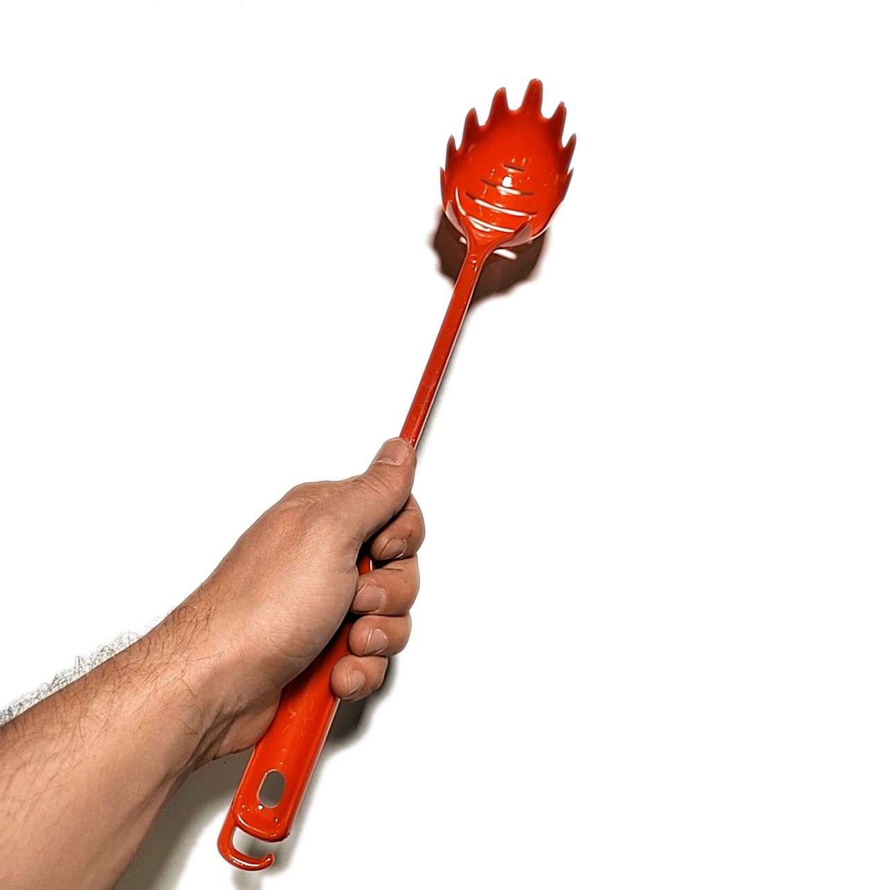 Итальянская шумовка для спагетти с длинной ручкой