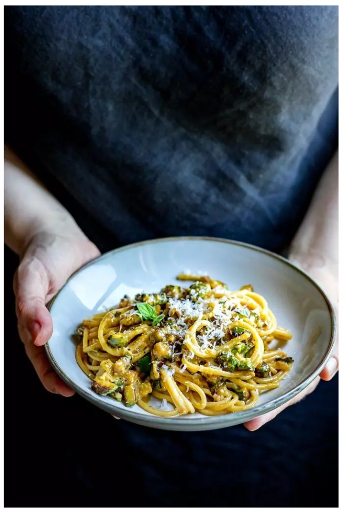 Кабачковая карбонара