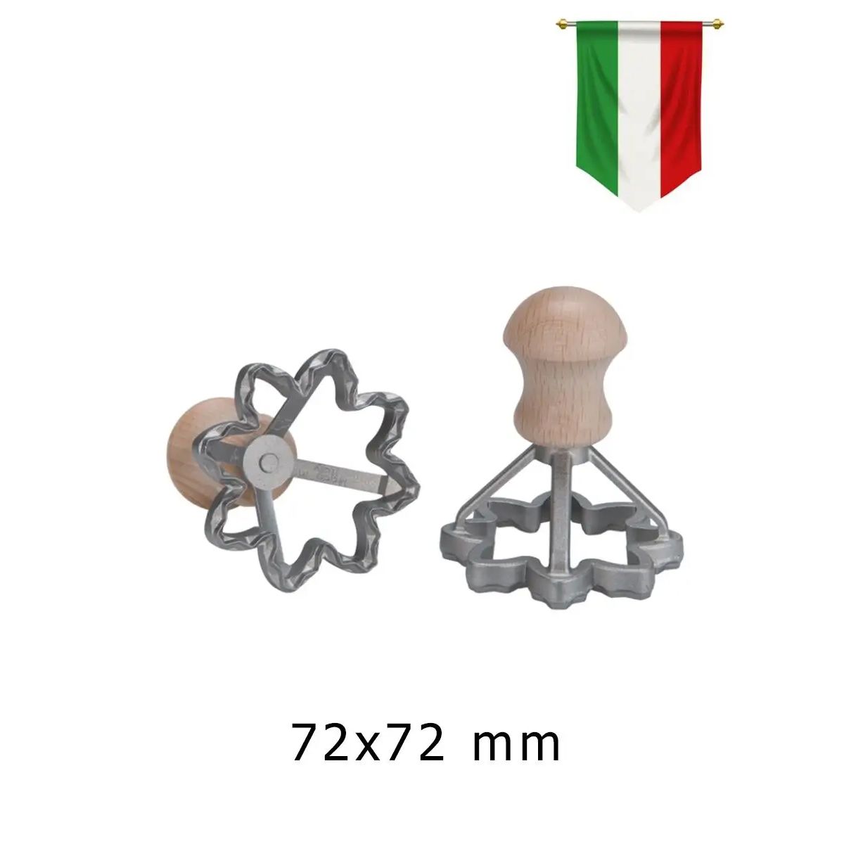 Штампик в форме цветка Eppicotispai для равиоли, печенья, 72x72 мм