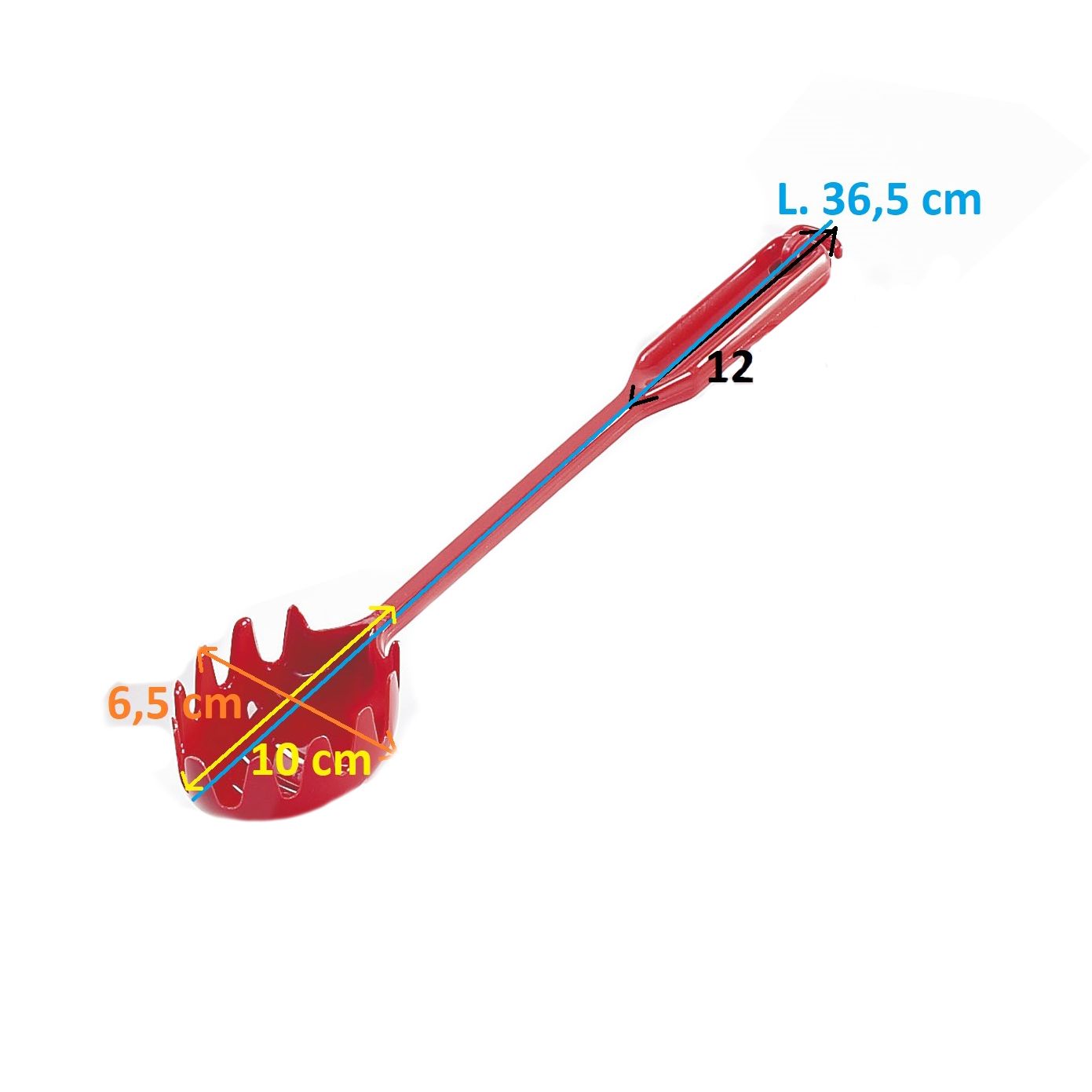 Итальянская шумовка для спагетти с длинной ручкой