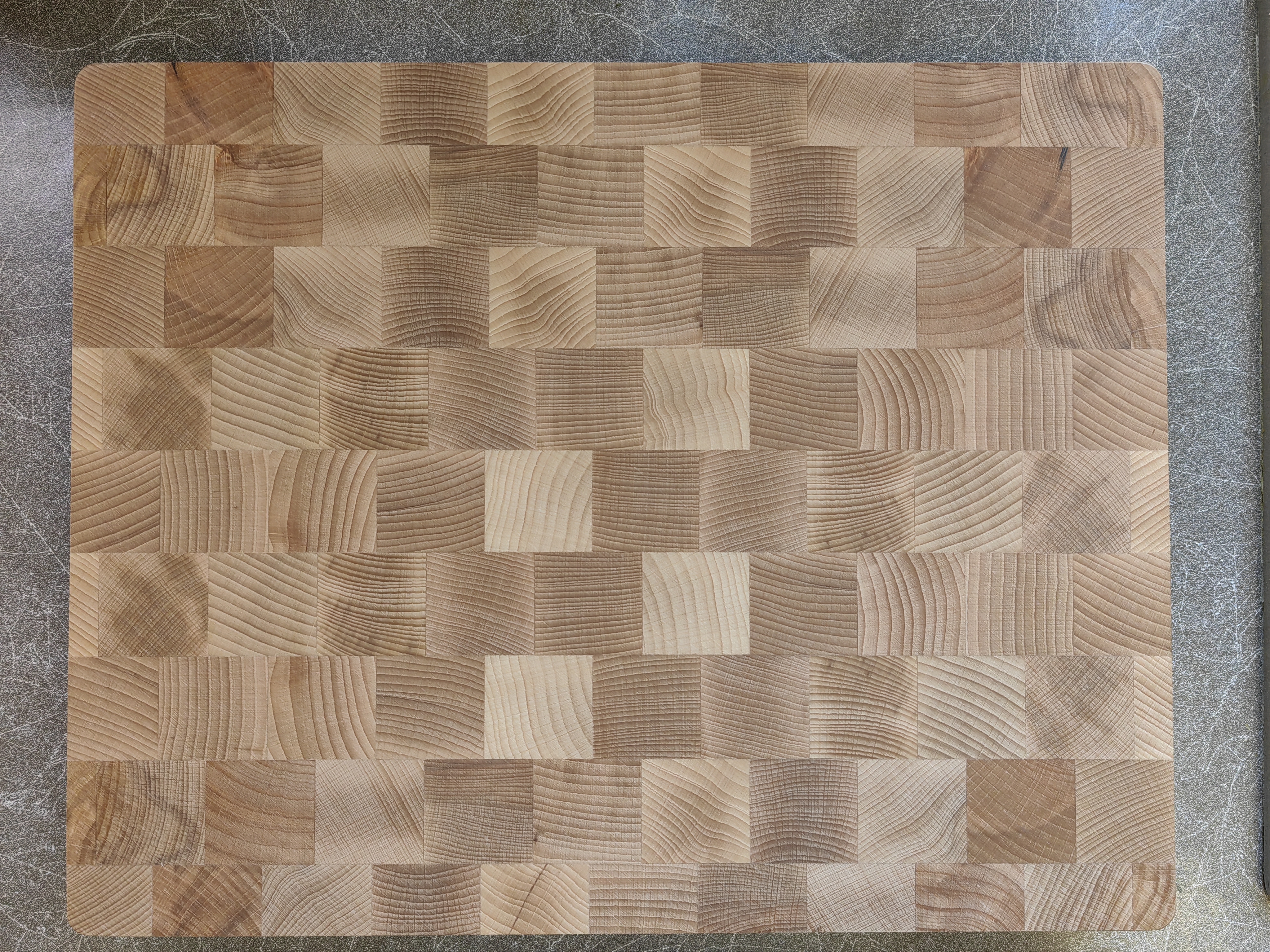 Торцевая разделочная доска из сердцевины бука, квадрат 39,5х32 см, Италия - Eppicotispai