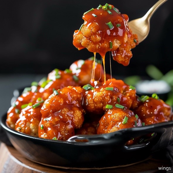 Готовим в аэрогриле. Превращаем цветную капусту в “Куриные крылышки”  