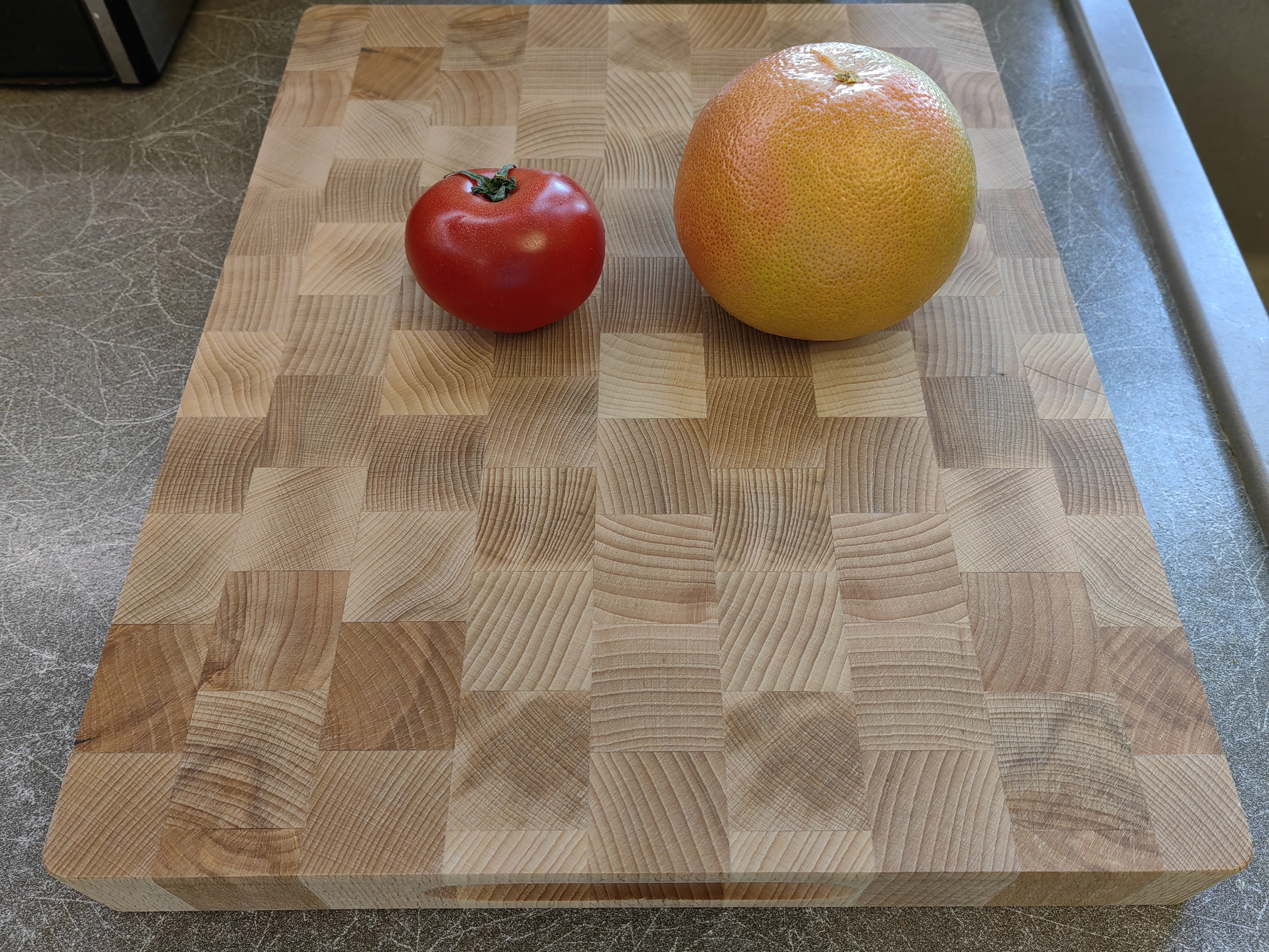 Торцевая разделочная доска из сердцевины бука, квадрат 39,5х32 см, Италия - Eppicotispai