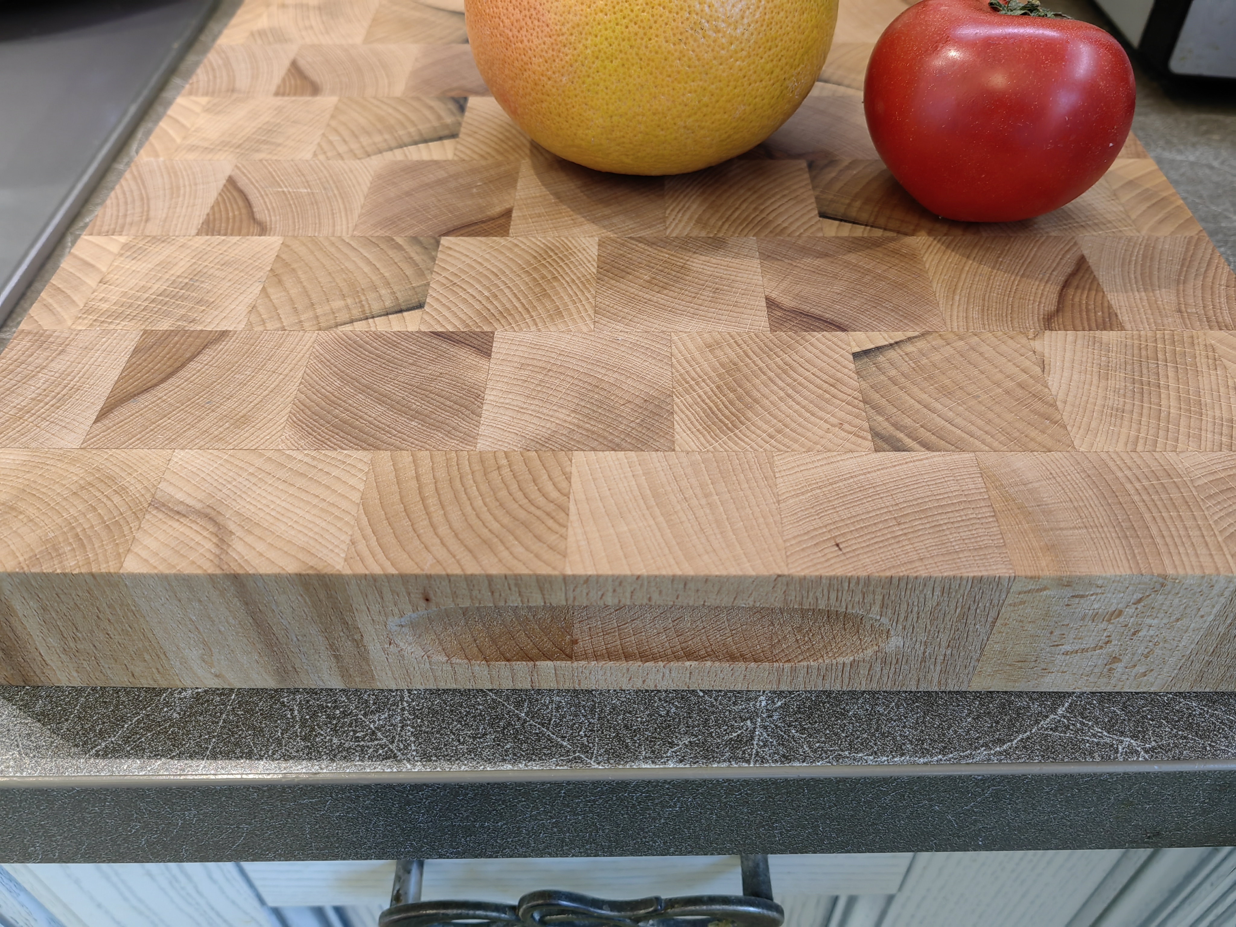 Торцевая разделочная доска из сердцевины бука, квадрат 30х30 см, Италия - Eppicotispai