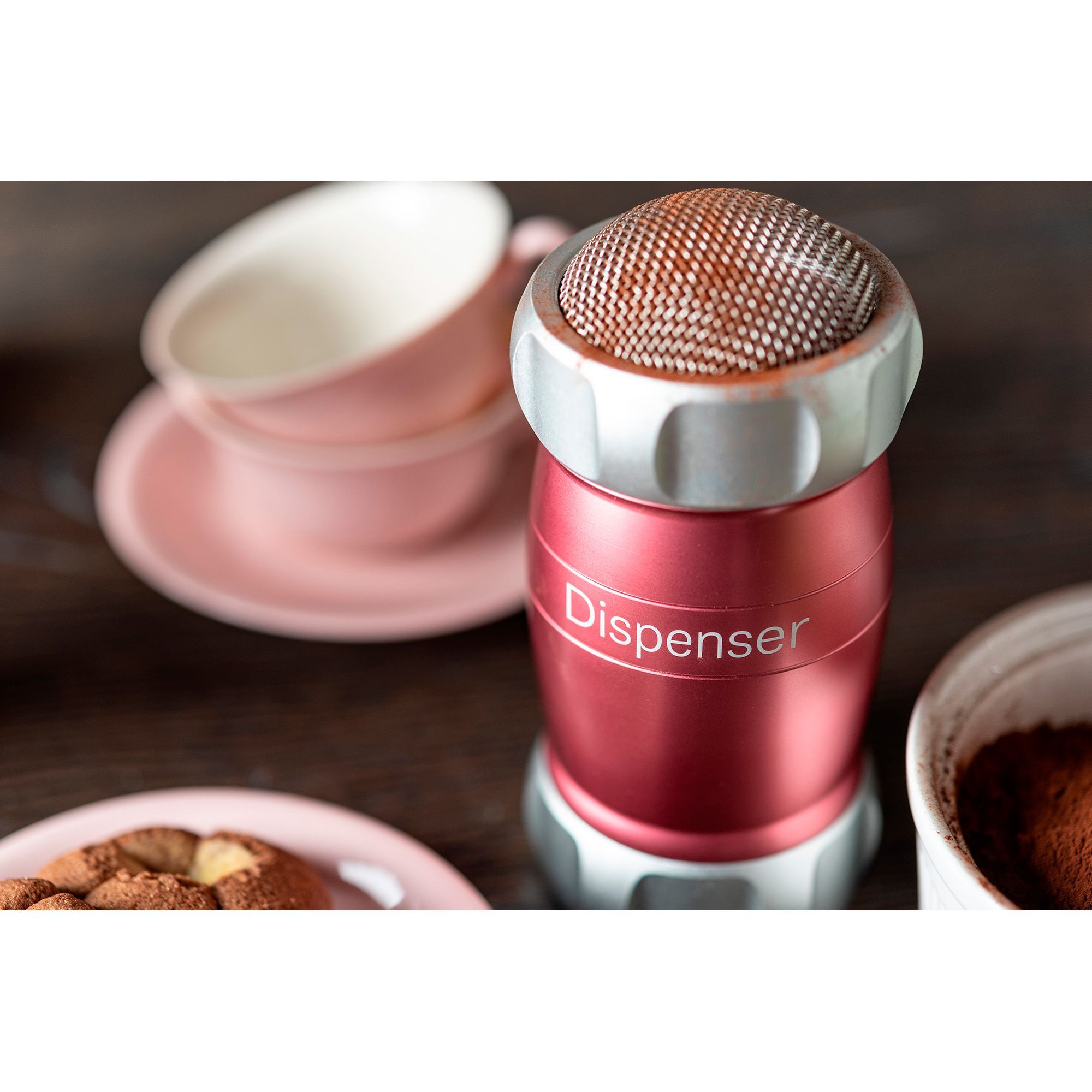 Диспенсер для муки, сахара, какао Marcato нежно розовый