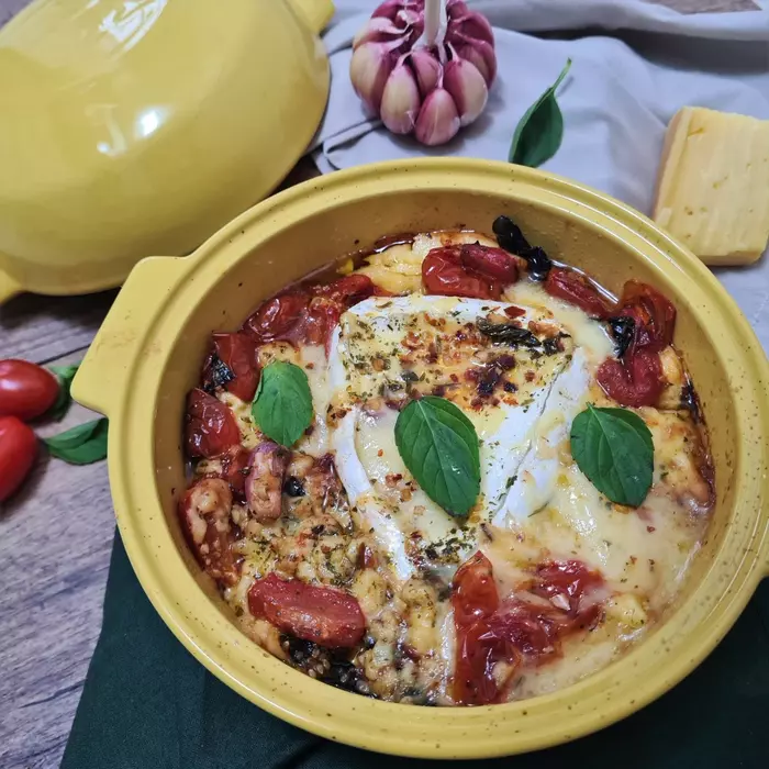 Гратен капрезе с сыром