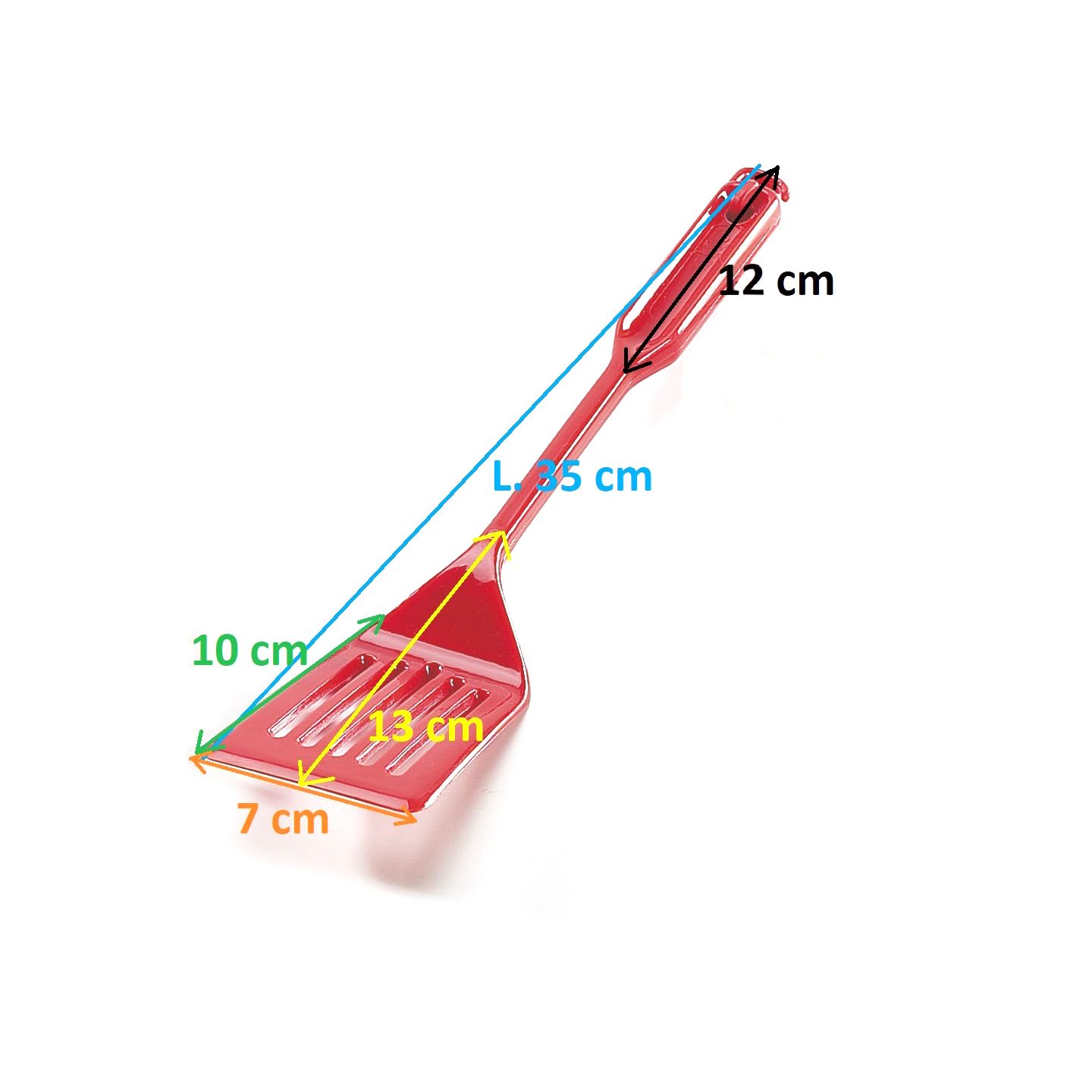 Итальянская кухонная лопатка с длинной ручкой