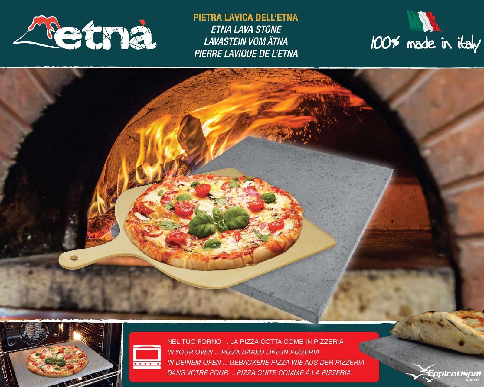 Пекарский камень из лавы вулкана Этна