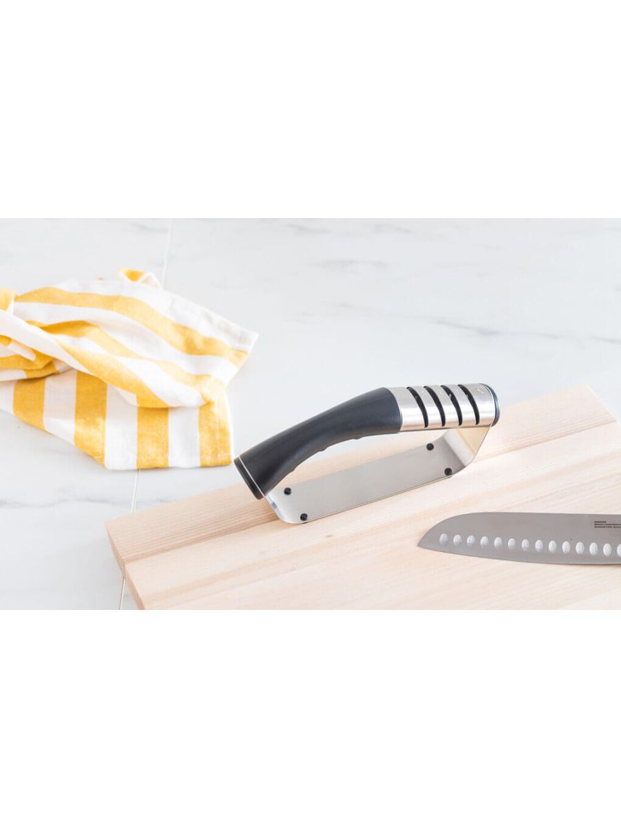 Точилка для заточки кухонных ножей в 3 стадии (правка, заточка, шлифовка) и слот под серрейторные ножи