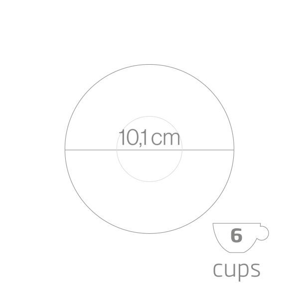 Гейзерная кофеварка стальная "MISS SPLENDY" на 6 чашек