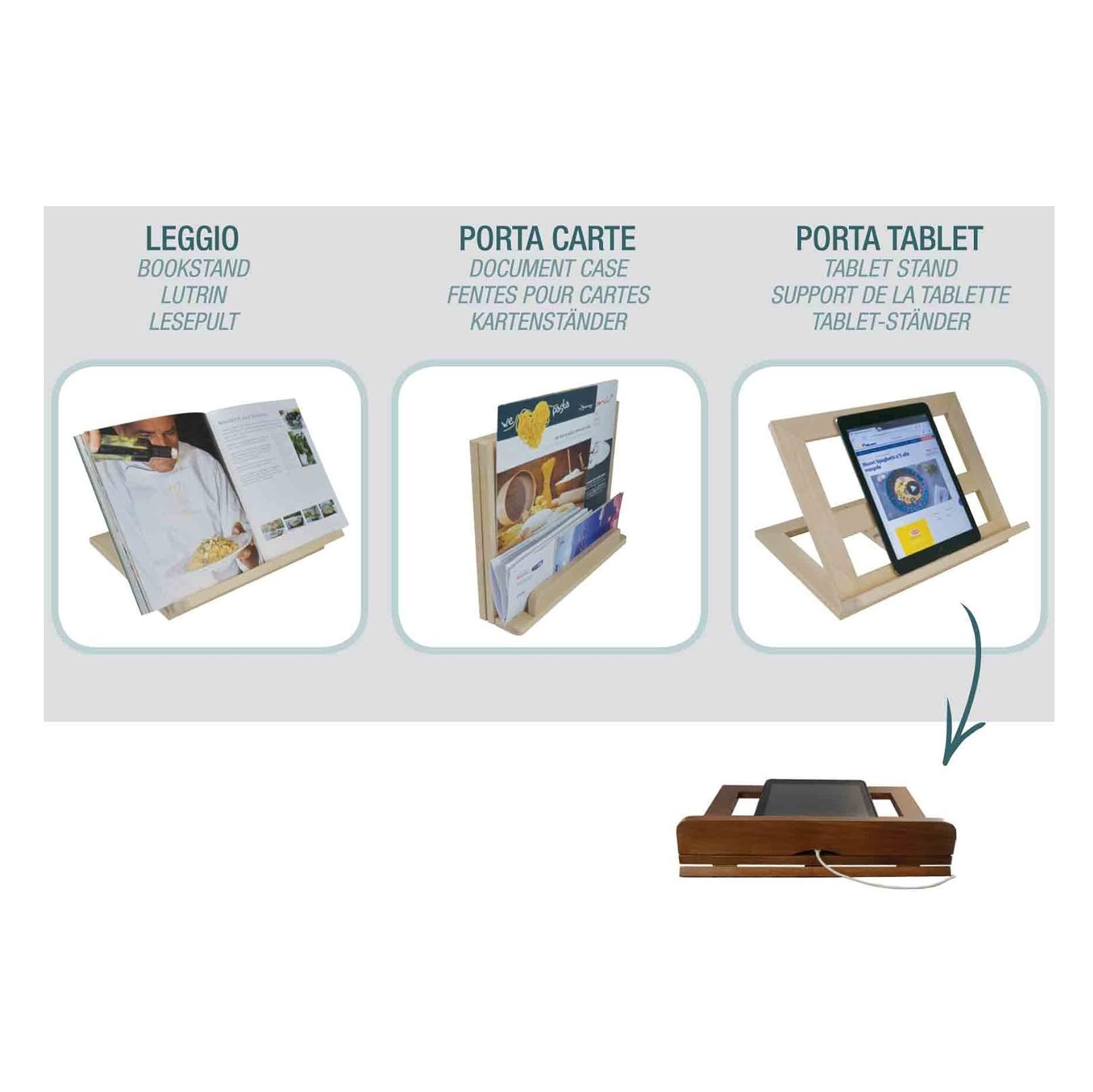 Интерьерная итальянская подставка для книги планшета