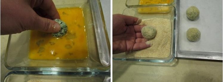 Фрикадельки со шпинатом и рикоттой