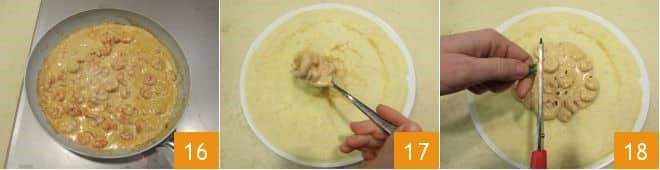 Блины с креветками