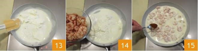 Блины с креветками