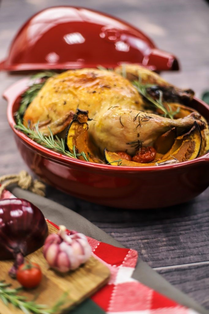 Курица с овощами на Рождество